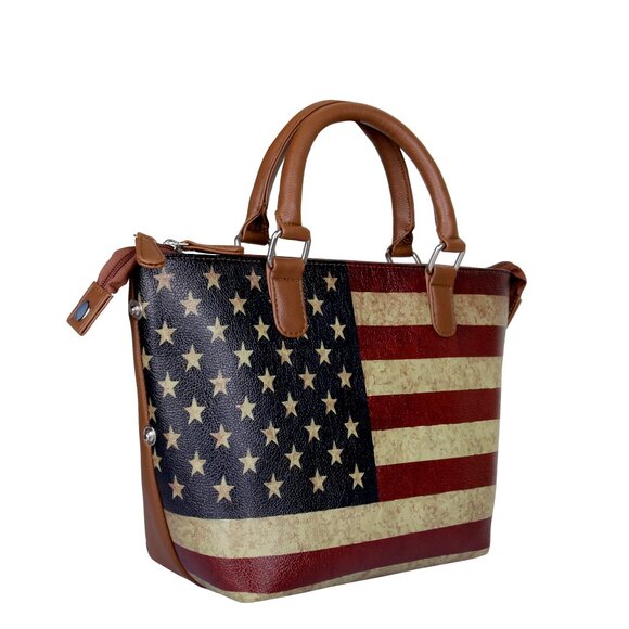 Printed Leather 3-in-1 Convertible Top Handle Crossbody Bag for Women- Daily Use - Picture 12 of 16